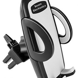 Beam Electronics Universal Smartphone Car Air Vent Mount Holder Cradle Compatible with iPhone X 8 8 Plus 7 7 Plus SE 6s 6 Plus 6 5s 5 4s 4 Samsung Galaxy S6 S5 S4 LG Nexus Sony Nokia and More…