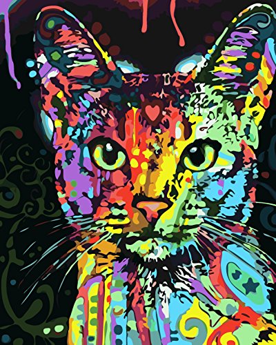 Komking DIY Oil Painting, Paint by Numbers Kit for Adults Beginner, Creative Painting on Canvas Frameless 16x20inch
